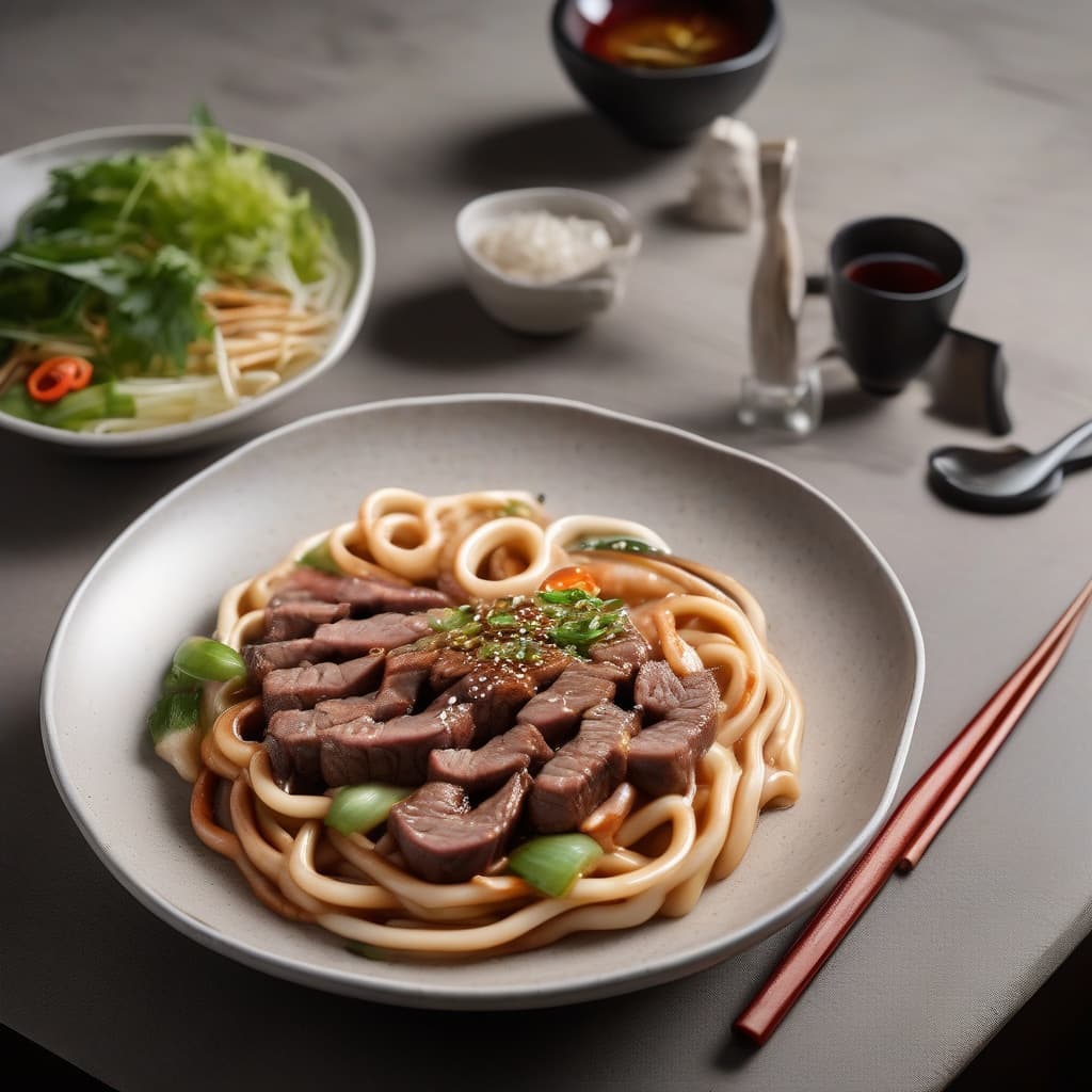 Beef Yaki-Udon