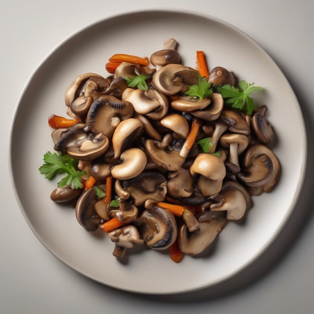 Mushroom Chicken Stir Fried
